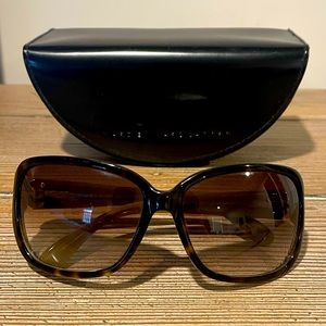 Marc by Marc Jacobs tortoise sunglasses and case